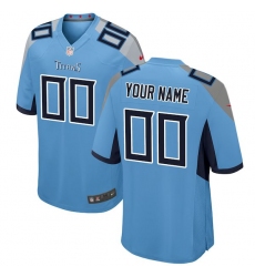 Men's Tennessee Titans Nike Light Blue 2018 Custom Game Jersey