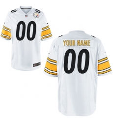 Nike Men's Pittsburgh Steelers Customized Game White Jersey