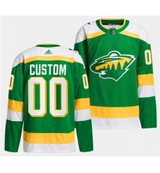 Men's Minnesota Wild Custom Green 2023-24 Stitched Jersey Men's Minnesota Wild Custom Green 2023-24 Stitched Jersey