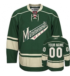 Men's Reebok Minnesota Wild Customized Authentic Green Third NHL Jersey Men's Reebok Minnesota Wild Customized Authentic Green Third NHL Jersey