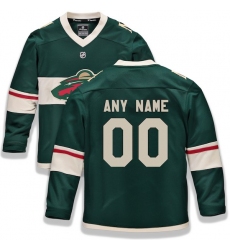Youth Minnesota Wild Fanatics Branded Green Home Replica Custom Jersey Youth Minnesota Wild Fanatics Branded Green Home Replica Custom Jersey