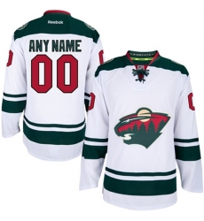 Youth Reebok Minnesota Wild Customized Authentic White Away NHL Jersey Youth Reebok Minnesota Wild Customized Authentic White Away NHL Jersey