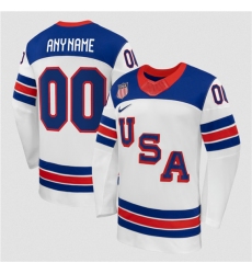 Men's USA Active Player Custom White 2026 Stitched Jersey Men's USA Active Player Custom White 2026 Stitched Jersey
