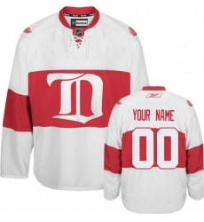 Women's Reebok Detroit Red Wings Customized Premier White Third NHL Jersey