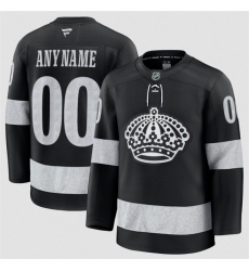 Men's Los Angeles Kings Custom Black Alternate Stitched Hockey Jersey