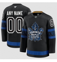 Men's Toronto Maple Leafs Active Player Custom Black 2024-25 Alternate Stitched Hockey Jersey
