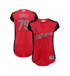 Women's Chicago White Sox #79 Jose Abreu Authentic Red American League 2019 Baseball All-Star Jersey