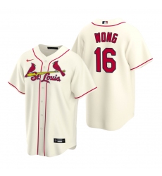 Men's Nike St. Louis Cardinals #16 Kolten Wong Cream Alternate Stitched Baseball Jersey