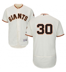 Men's Majestic San Francisco Giants #30 Orlando Cepeda Cream Home Flex Base Authentic Collection MLB Jersey