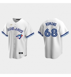 Men's Jordan Romano Blue Jays #68 Jordan Romano White Cooperstown Collection Jersey