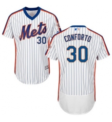 Men's Majestic New York Mets #30 Michael Conforto White Alternate Flex Base Authentic Collection MLB Jersey