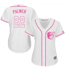 Women's Majestic Baltimore Orioles #22 Jim Palmer Replica White Fashion Cool Base MLB Jersey