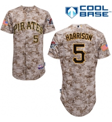 Men's Majestic Pittsburgh Pirates #5 Josh Harrison Authentic Camo Alternate Cool Base MLB Jersey