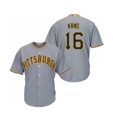 Youth Pittsburgh Pirates #16 Jung-ho Kang Replica Grey Road Cool Base Baseball Jersey