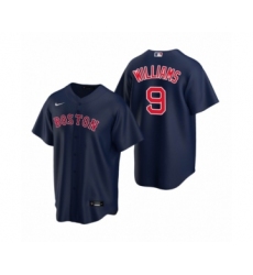 Women's Boston Red Sox #9 Ted Williams Nike Navy Replica Alternate Jersey