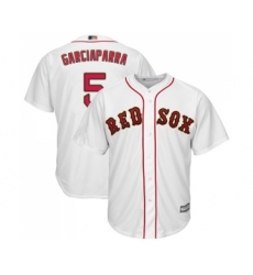 Youth Boston Red Sox #5 Nomar Garciaparra Authentic White 2019 Gold Program Cool Base Baseball Jersey