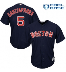 Youth Majestic Boston Red Sox #5 Nomar Garciaparra Authentic Navy Blue Alternate Road Cool Base MLB Jersey