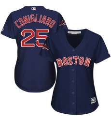 Women's Majestic Boston Red Sox #26 Wade Boggs Authentic White Fashion 2018 World Series Champions MLB Jersey