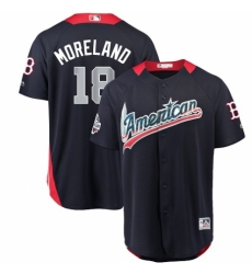 Men's Majestic Boston Red Sox #18 Mitch Moreland Game Navy Blue American League 2018 MLB All-Star MLB Jersey