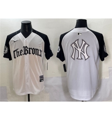 Men's New York Yankees Team Big Logo White Black 'Gothic Legacy Edition' Vapor Premier Limited Stitched Baseball Jerseys