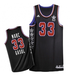 Men's Adidas Memphis Grizzlies #33 Marc Gasol Swingman Black 2015 All Star NBA Jersey