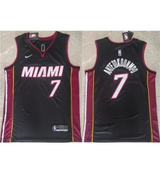 Men's Miami Heat #7 Giannis Antetokounmpo Black 2026 Icon Edition Swingman Stitched Basketball Jersey