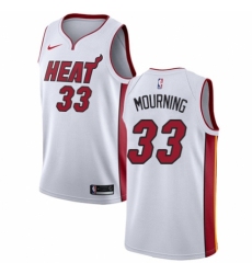 Youth Nike Miami Heat #33 Alonzo Mourning Swingman NBA Jersey - Association Edition
