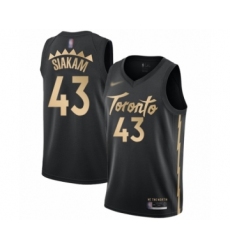 Women's Toronto Raptors #43 Pascal Siakam Swingman Black Basketball Jersey - 2019 20 City Edition