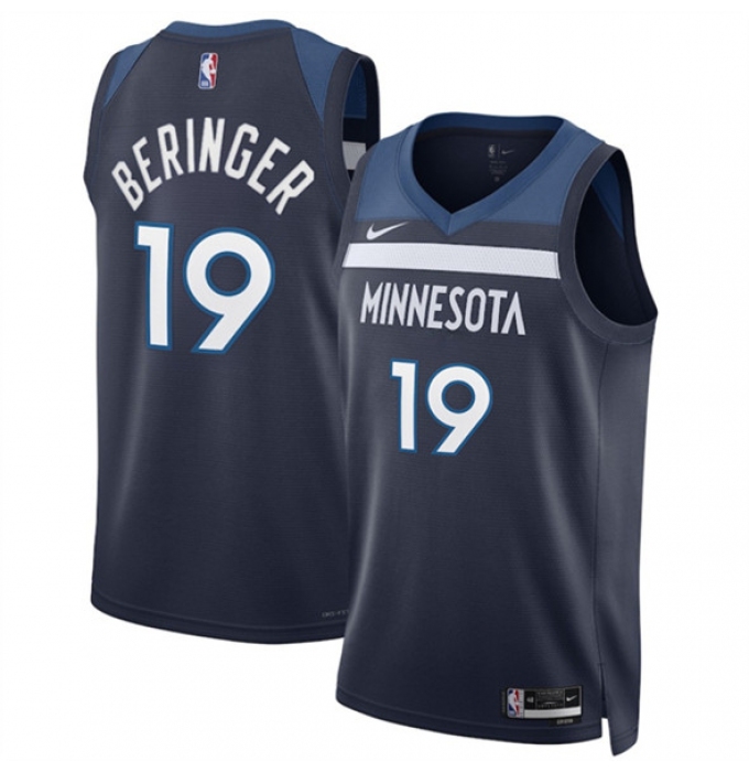 Men's Minnesota Timberwolves #19 Joan Beringer Navy 2025 Draft Icon Edition navy Stitched Jersey