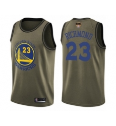 Youth Golden State Warriors #23 Mitch Richmond Swingman Green Salute to Service 2019 Basketball Finals Bound Basketball Jersey