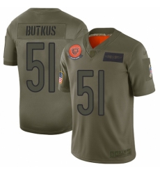 Youth Chicago Bears #51 Dick Butkus Limited Camo 2019 Salute to Service Football Jersey
