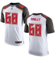 Men's Nike Tampa Bay Buccaneers #68 Joe Hawley Elite White NFL Jersey