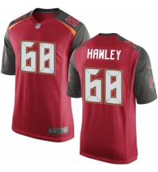 Men's Nike Tampa Bay Buccaneers #68 Joe Hawley Game Red Team Color NFL Jersey