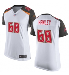 Women's Nike Tampa Bay Buccaneers #68 Joe Hawley Game White NFL Jersey