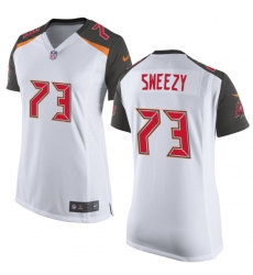 Women's Nike Tampa Bay Buccaneers #73 J. R. Sweezy Game White NFL Jersey