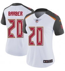 Women's Nike Tampa Bay Buccaneers #20 Ronde Barber White Vapor Untouchable Limited Player NFL Jersey