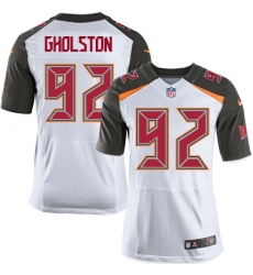 Men's Nike Tampa Bay Buccaneers #92 William Gholston Elite White NFL Jersey