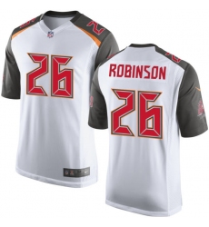 Men's Nike Tampa Bay Buccaneers #26 Josh Robinson Game White NFL Jersey