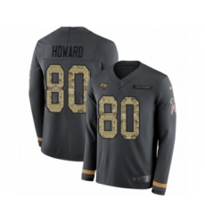 Youth Nike Tampa Bay Buccaneers #80 O. J. Howard Limited Black Salute to Service Therma Long Sleeve NFL Jersey
