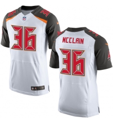 Men's Nike Tampa Bay Buccaneers #36 Robert McClain Elite White NFL Jersey