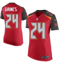 Women's Nike Tampa Bay Buccaneers #24 Brent Grimes Game Red Team Color NFL Jersey