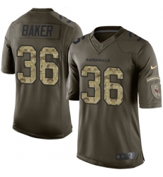 Men's Nike Arizona Cardinals #36 Budda Baker Elite Green Salute to Service NFL Jersey Men's Nike Arizona Cardinals #36 Budda Baker Elite Green Salute to Service NFL Jersey