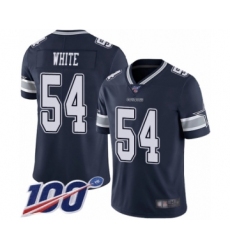 Men's Dallas Cowboys #54 Randy White Navy Blue Team Color Vapor Untouchable Limited Player 100th Season Football Jersey