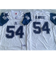Men's Dallas Cowboys #54 Randy White White Throwback Stitched Football Jersey