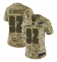 Women's Nike Philadelphia Eagles #92 Reggie White Limited Camo 2018 Salute to Service NFL Jersey