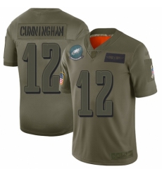 Women's Philadelphia Eagles #12 Randall Cunningham Limited Camo 2019 Salute to Service Football Jersey