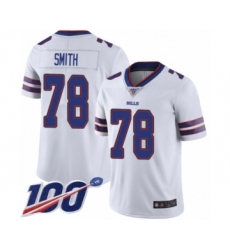 Men's Buffalo Bills #78 Bruce Smith White Vapor Untouchable Limited Player 100th Season Football Jersey
