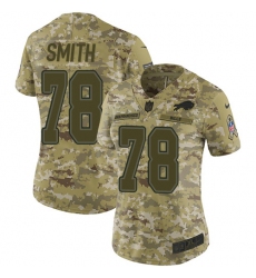 Women's Nike Buffalo Bills #78 Bruce Smith Limited Camo 2018 Salute to Service NFL Jersey