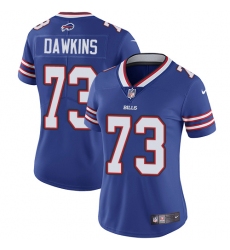 Women's Nike Buffalo Bills #73 Dion Dawkins Royal Blue Team Color Vapor Untouchable Limited Player NFL Jersey