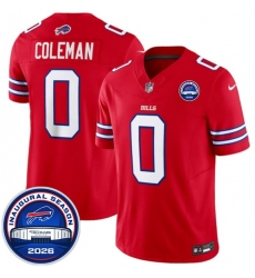 Men's Buffalo Bills #0 Keon Coleman Red F.U.S.E. 2026 Inaugural Season at Highmark Stadium Football Stitched Jersey